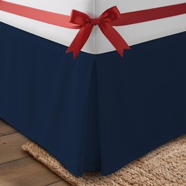 Utopia Bedding King Bed Skirt - Soft Quadruple Pleated Ruffle - Easy Fit with 16 Inch Tailored Drop - Hotel Quality, Shrinkage and Fade Resistant (King, Navy)