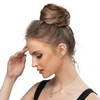Synthetic Fiber Hair Extension Chignon Donut Bun Wig Hairpiece (Brown)