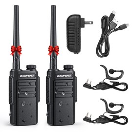 BAOFENG MP31 GMRS Radio Handheld Two Way Radio, Waterproof Rechargeable Walkie Talkies with NOAA Scanning & Receiving, GMRS Repeater Capable, 2-in-1 Type-C Charging Cable, Earpieces, 2 Pack