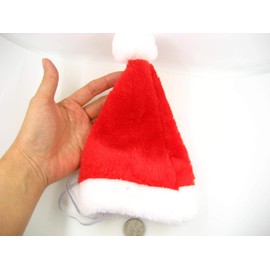 UK Stock Small Xmas hat for Pets Xmas hat for Dog cat Doll Xmas hat