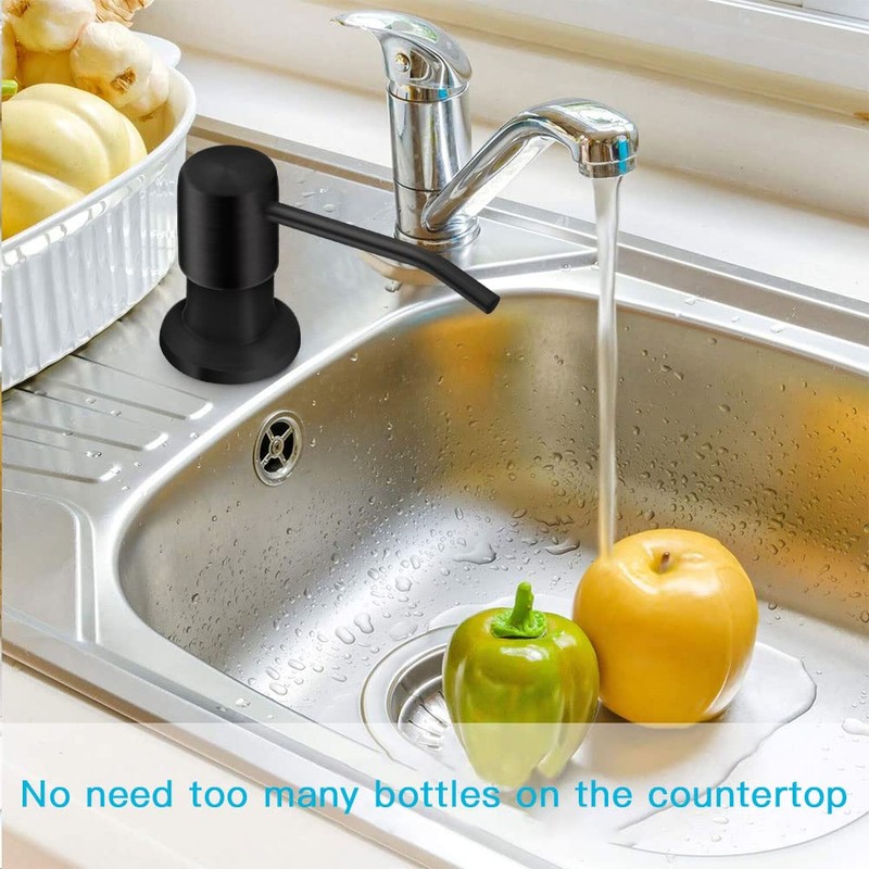 OHiHi Dish Soap Dispenser for Kitchen Sink, Countertop Sink Soap