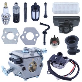 Atunee MS250 Carburetor for Stihl 021 023 025 MS210 MS230 MS250 Chainsaw with 1123 160 1650 Air Fil-TER Ignition Coil Fuel Line Tune Up Kit Replace for Walbro WT286