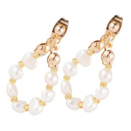 BESPORTBLE Pearl Eardrop Pearl Earrings Exquisite Eardrop Pair Stylish Vintage for Women Elegant Court Fashion