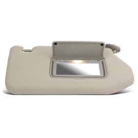 DNA MOTORING ZTL-Y-0154-R-GY Factory Style Right Passenger Side Sun Visor for 13-19 Nissan Pathfinder Infiniti JX35, Grey,Grey / Gray