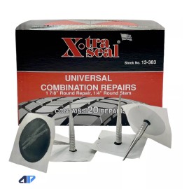 XtraSeal 13-383 Universal Tire Plug Patch Repair 20pc  Tire Repair Combo Unit