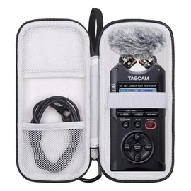 worfty Case for TASCAM DR-40X 4-Track Portable Handheld Field Recorder, Carrying Storage Travel Bag for Tascam DR-40X Handheld Recorder(Case Only) (Black)