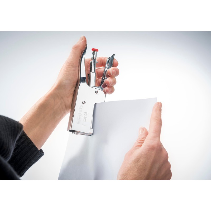 Novus Heftzange B 39 (50 Blatt Heftleistung, Metall) silber/chrom