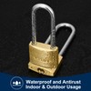 XTUFF Solid Brass Padlock with 6 Same Keys, Keyed Alike