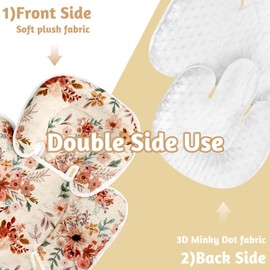 TANOFAR Infant Car Seat Head Support, Soft Baby Carseat Head & Body Support, Autumn Baby Car Seat Insert Cushion for Newborn Girls