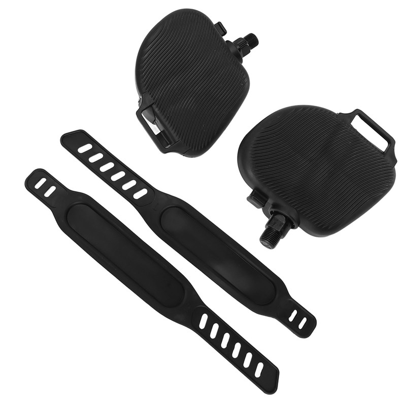 1Pair Exercise Bike Pedals Anti Slip Strip Pattern Portable Exercise