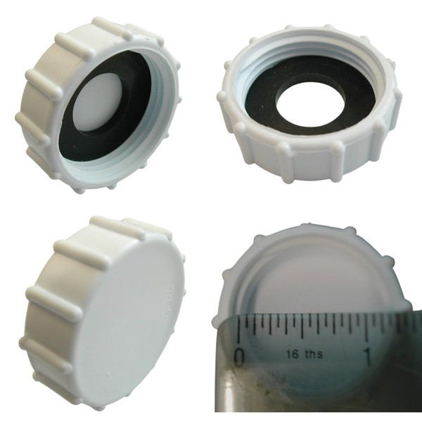 CTS Appliance Waste Trap Blanking Cap & Washer Blank 32mm Stop Ends Appliances Washing Machine Dishwasher P-Trap Stop