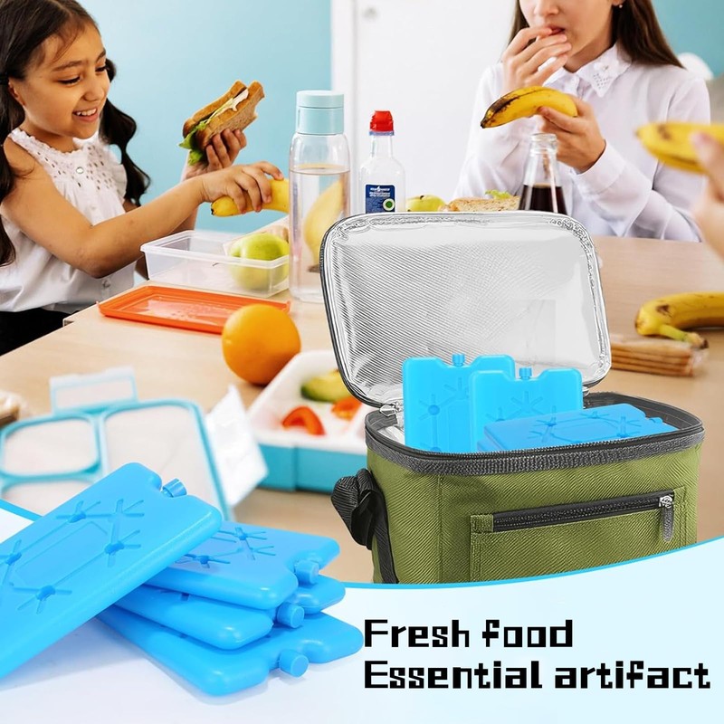 PcvGef 6 Ice Packs, Ice Packs for Cool Bag and