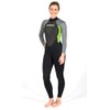 HYPERFLEX Wetsuits AXS Womens 2.5MM FULLSUIT-10 Black/Green