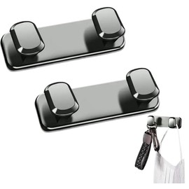 SODOI Car Hooks, Set of 2, Convenient Goods, Car Storage, Wall Mounted Indoor Items, Stick-on Type, Portable, Durable, Car Supplies