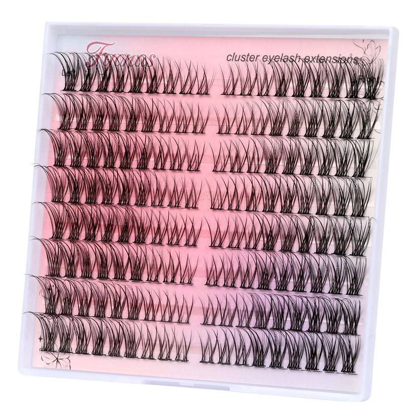 Fyonas Wispy Lash Clusters Eyelash Clusters Natural Look Cluster Eyelash