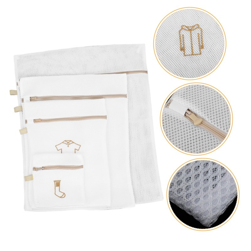 BUGUUYO 4pcs Laundry Bags for Washing Machine Multi Mesh Wash