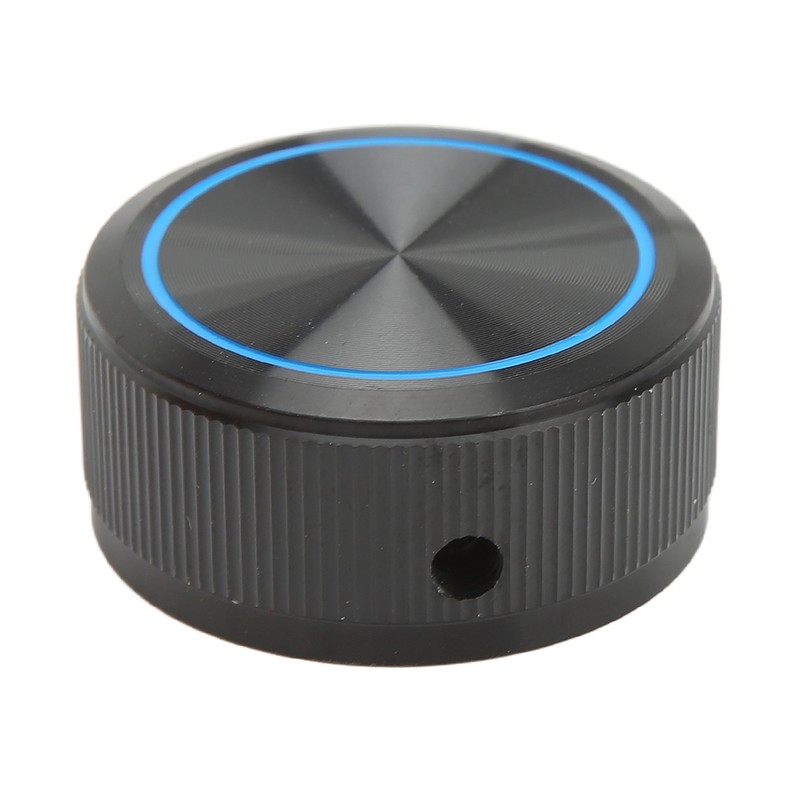 Guitar Knob Aluminum Black Plate Blue Line Professional 1/4in Axes