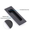 2 Pack Sliding Door Handle 4.75" Recessed Flush Finger Pull