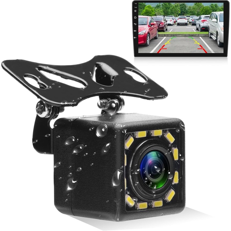 CAMECHO Backup Camera Rear View Camera Waterproof 170° Wide Angle