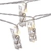 Sterno Home GL42589 LED Battery-Operated Clip String Lights, 10.5 Feet,
