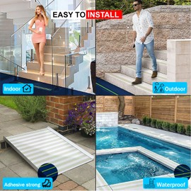 CHESK Grip Tape Clear Glow in The Dark Anti Slip Tape Reflective Waterproof 2 in x30 Ft Indoor/Outdoor Stair treads Non Slip Skateboard Grip Tape Safety Friction Adhesive Shower Floor Grips Stickers