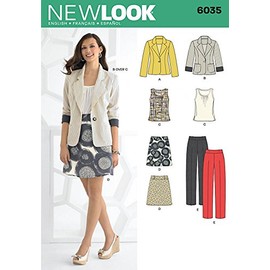 New Look Ladies Sewing Pattern 6035 Jackets, Tops, Skirt & Trouser Suit