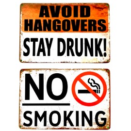 DiiliHiiri 2x1 No Smoking Sign Retro Poster Bar Sign 30x20cm Vintage Decoration Metal Sign No Tuxedo Vintage Poster (2635-271-283)