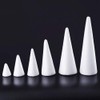 Holibanna Foam Cones 30cm White Styrofoam Cone Crafts Foam Cone