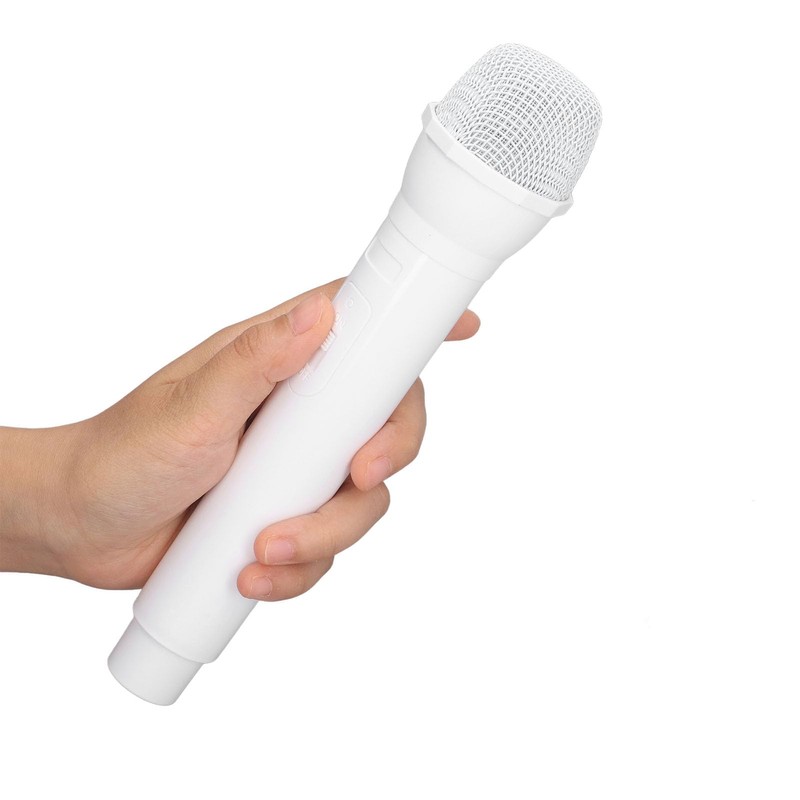 Microphone Props ABS Material Cosplay White 1:1 Scale Kids Photography