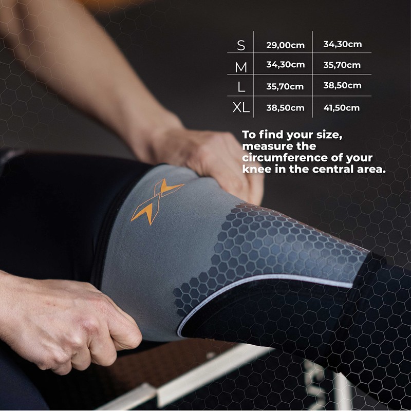 PICSIL Neoprene Knee Pad Cross Training Hex Tech, 5/7mm, 2