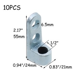 HEVSTIL 10 Pack Side Beam Connector, 1/2" -13 Beam Connector Industrial Rod Connectors, Max Load 250 lbs, Malleable Iron