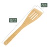 Bamboo Serving/Cooking Utensils - B13 - Angled Slotted Spatula -