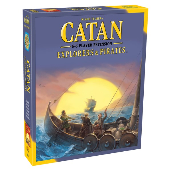 CATAN Explorers and Pirates Board Game Extension Allowing a Total of 5 to 6 Players for The CATAN Explorers and Pirates Expansion | Board Game for Adults and Family | Made by Catan Studio