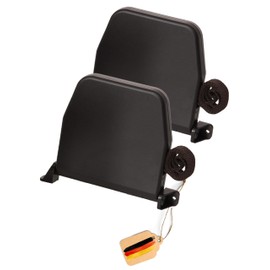 Rollwin 2 x Roller Shutter Belt Winder Surface-Mounted – from Germany – 155 mm Hole Spacing Brown Mini Roller Shutter Winder with 5 m Strap 14 mm Brown Studded Mini Winder Hinged Includes Roller