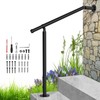 Hand Rails for Outdoor Steps,Metal Deck Railing Kit Fits 1