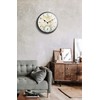 Infinity Instruments Orbis Indoor Outdoor Wall Clock and Thermometer, Traditional
