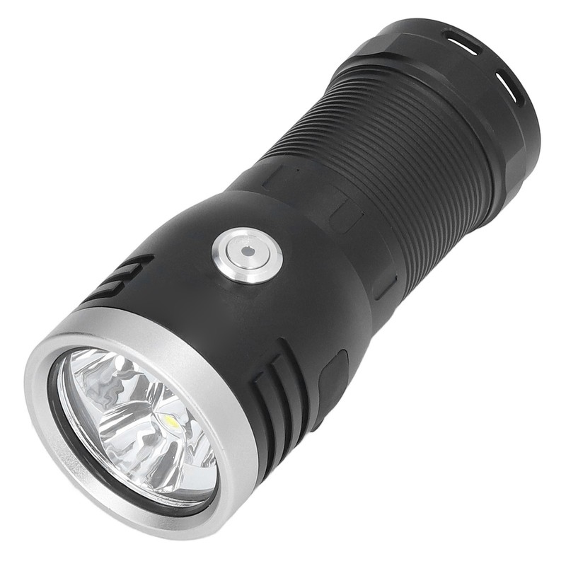 P50 Flashlight 3LED Long Range Flashlight 10000LM Stepless Dimming USB