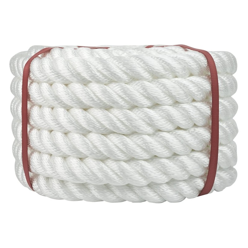 Aoneky 49 Ft Twisted Polypropylene Rope - Floating Polypro Rope