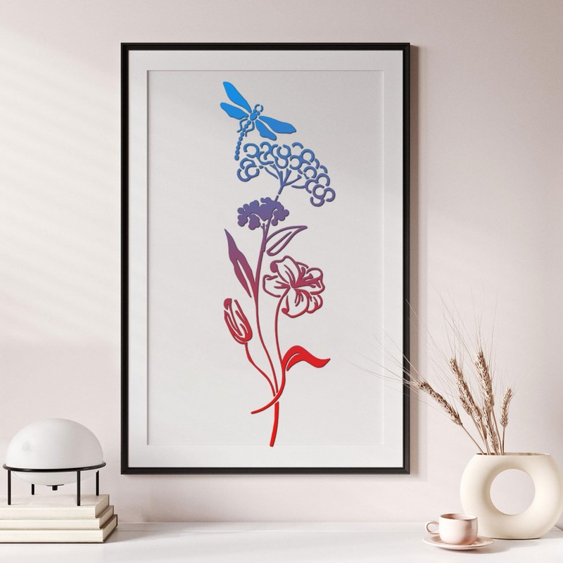 Tinoaly 12pcs Large Leaf Vine Stencils, Leaf & Flower Stencils