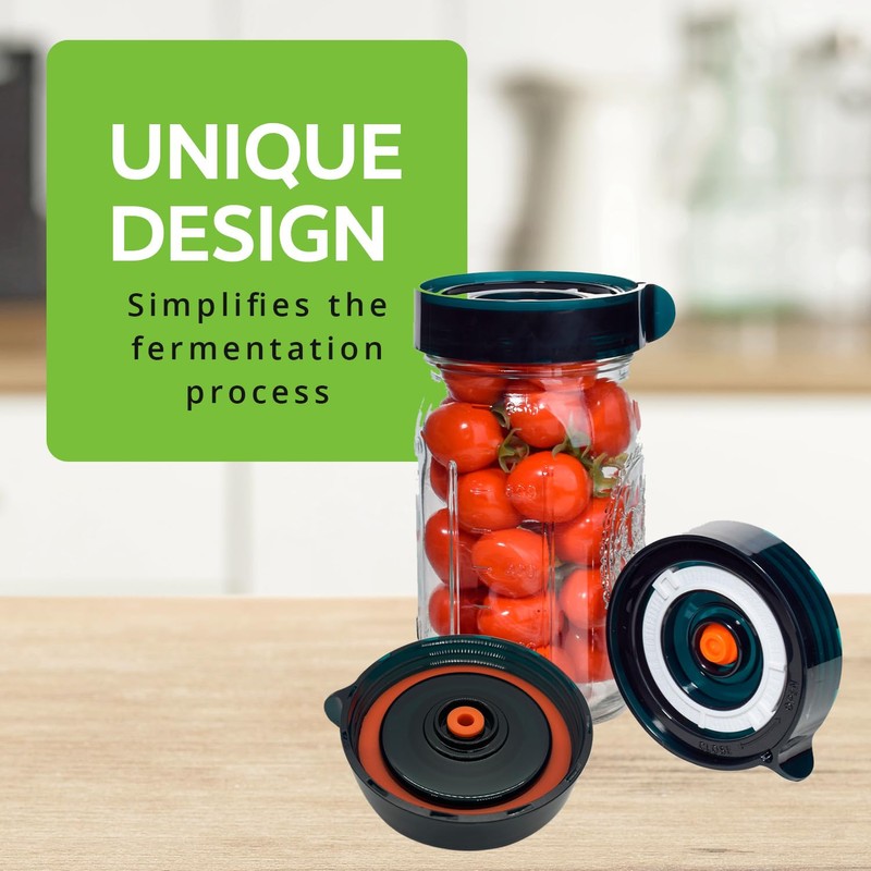 Easy Fermenter Fermentation Kit, Includes 3 Fermenting Lids for Wide