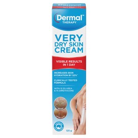 Dermal Therapy Very Dry Skin Cream for Optimum Hydration | Provides Deep Moisturisation for Severely Dry Skin on the Arms, Legs, Elbows and Back | 125g