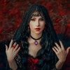Huquary Blood Bat Cameo Choker Necklace Gothic Cabochon Pendent Necklace