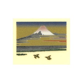 G&S No202 Maki-e Stickers, Outsushi Kinmaki-e, Ukiyo-e Pattern, Hokusai, Onoshinden