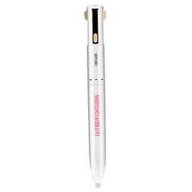 Pen de contorno de cejas 4 en 1 giro duradero que define el medio de lápiz de cejas resaltante.