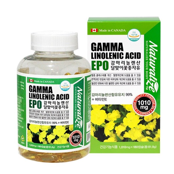 Gamma Linolenic Acid Evening Primrose Oil EPO 180 Vegetable Oil Women’s Omega / 감마리놀렌산 달맞이꽃종자유 EPO 180 식물성오일 여성오메가