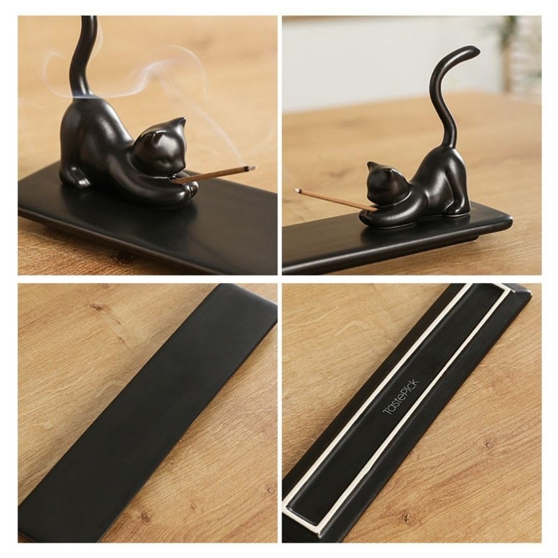 [HARGIO] Incense Holder, Cute Incense Holder, Cat, Cat, Incense Stand,