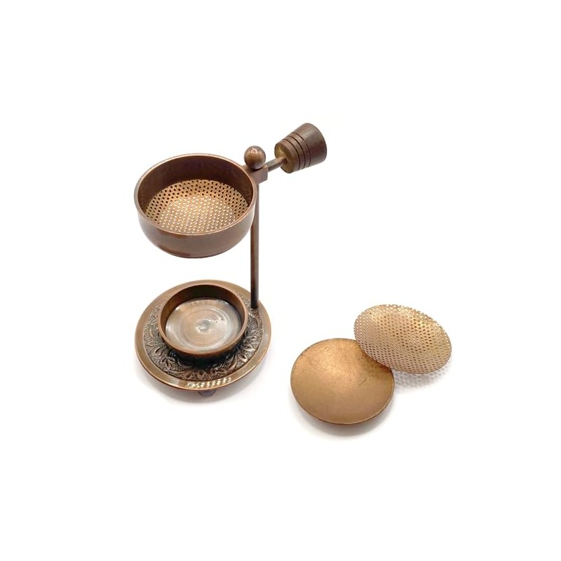 Farbenwald Adjustable Height Incense Burner for Smoking Resins, Woods and