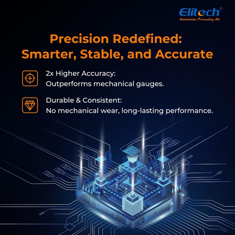 Elitech Digital Manifold Gauge for HVAC, Refrigeration & AC Systems