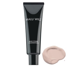 Malu Wilz High Cover Foundation No. 1 Light Beige, 30 ml, Liquid Camouflage Make-Up, Strong Coverage, Concealer for Sensitive Skin, Long-Lasting Coverage of Skin Abnormalities