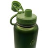 ThermoFlask Stainless Steel Water Bottle, 40 oz, 2-Pack (Purple/Green Brushed)